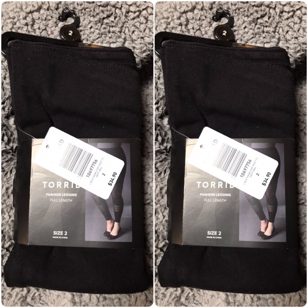 Black Torrid leggings with mesh size 2 (2x)